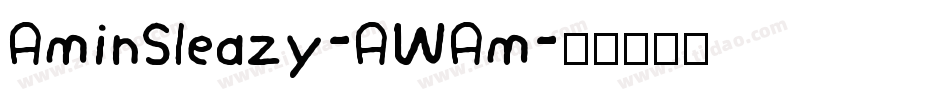 AminSleazy-AWAm字体转换