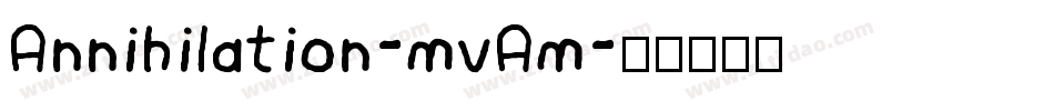 Annihilation-mvAm字体转换