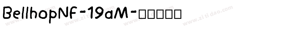 BellhopNf-19aM字体转换