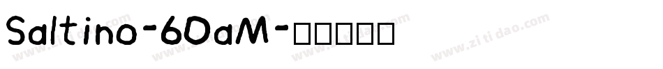 Saltino-60aM字体转换