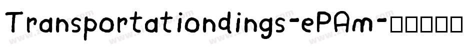 Transportationdings-ePAm字体转换