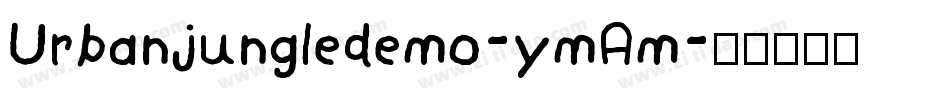 Urbanjungledemo-ymAm字体转换