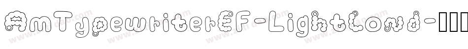 AmTypewriterEF-LightCond字体转换