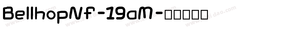 BellhopNf-19aM字体转换