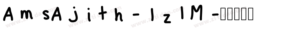 AmsAjith-1zlM字体转换