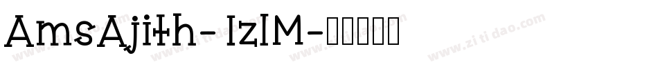 AmsAjith-1zlM字体转换