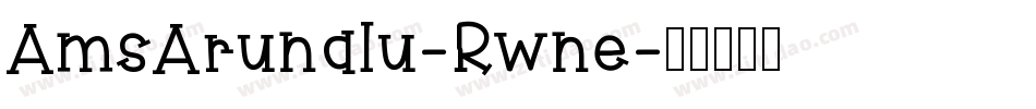 AmsArunalu-Rwne字体转换