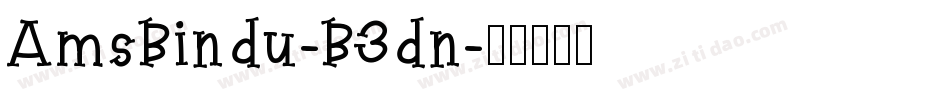 AmsBindu-B3dn字体转换