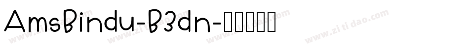 AmsBindu-B3dn字体转换