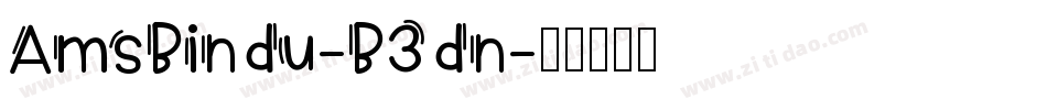 AmsBindu-B3dn字体转换