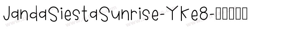 JandaSiestaSunrise-YKe8字体转换