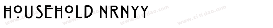 Household-nRnyY字体转换