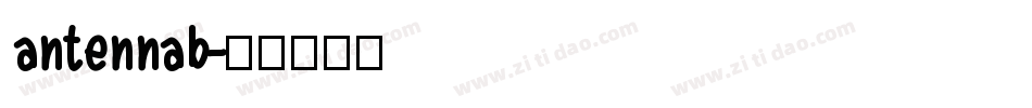 antennab字体转换