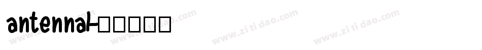 antennal字体转换