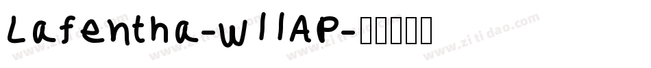 Lafentha-w11AP字体转换