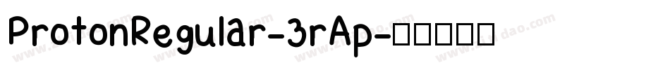 ProtonRegular-3rAp字体转换