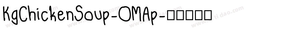 KgChickenSoup-OMAp字体转换