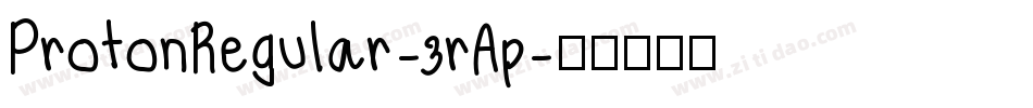 ProtonRegular-3rAp字体转换