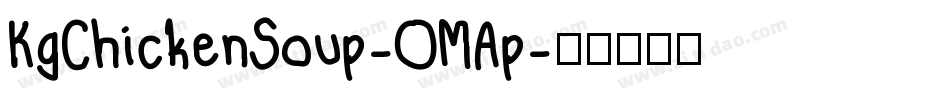 KgChickenSoup-OMAp字体转换