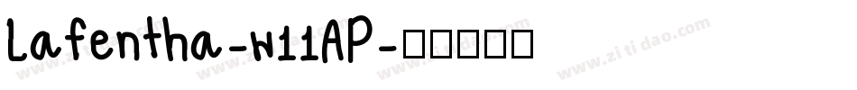 Lafentha-w11AP字体转换