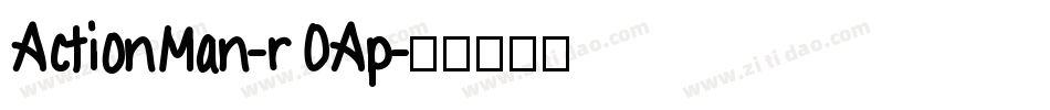 ActionMan-rOAp字体转换