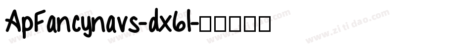 ApFancynavs-dx6l字体转换