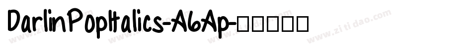 DarlinPopItalics-A6Ap字体转换