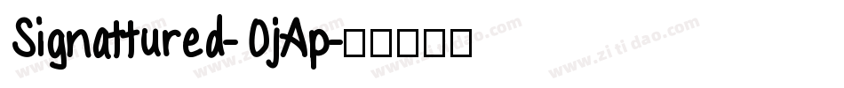 Signattured-OjAp字体转换