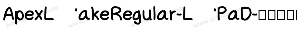 ApexLakeRegular-LPaD字体转换