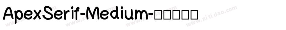 ApexSerif-Medium字体转换