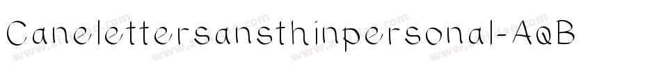 Canelettersansthinpersonal-AqBx字体转换