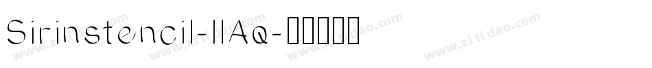 Sirinstencil-llAq字体转换