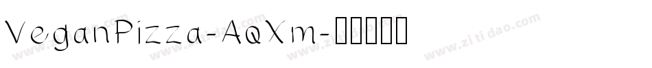 VeganPizza-AqXm字体转换