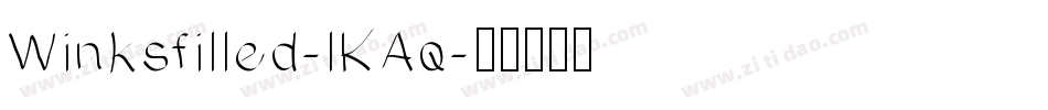 Winksfilled-lKAq字体转换