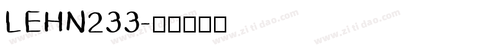 LEHN233字体转换