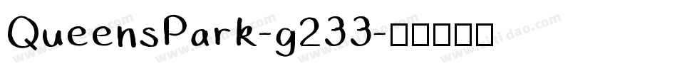 QueensPark-g233字体转换