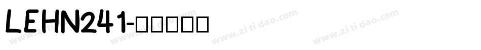 LEHN241字体转换