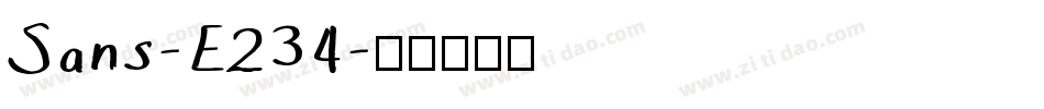 Sans-E234字体转换