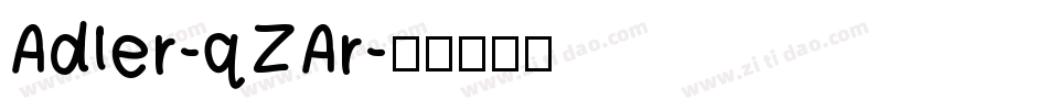 Adler-qZAr字体转换