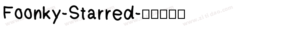 Foonky-Starred字体转换