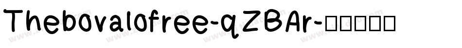 Thebovalofree-qZBAr字体转换