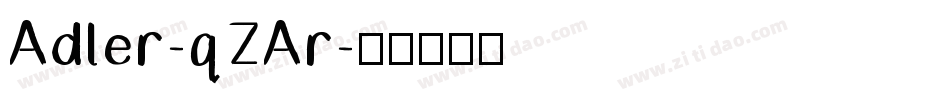 Adler-qZAr字体转换