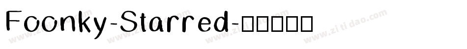 Foonky-Starred字体转换