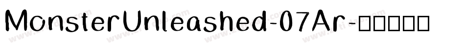 MonsterUnleashed-07Ar字体转换