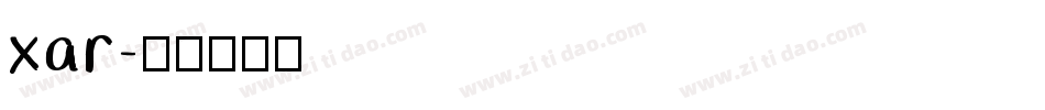 xar字体转换