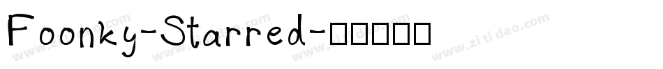 Foonky-Starred字体转换