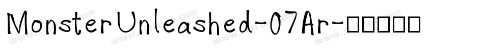 MonsterUnleashed-07Ar字体转换