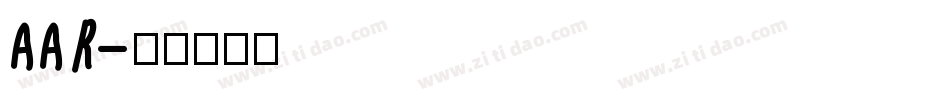 AAR字体转换