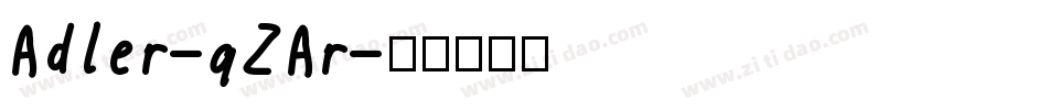 Adler-qZAr字体转换