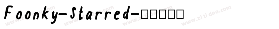 Foonky-Starred字体转换